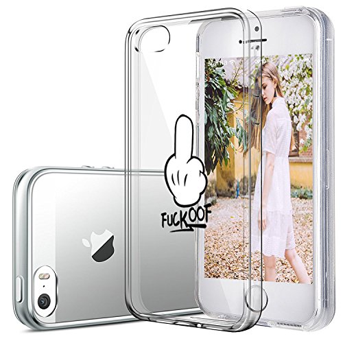 Qissy   Carcasa iPhone SE 5 5s  impresi  n TPU Funda Cubierta de Silicona de Ultra Delgado de Estuche Silicona Carcasa Trasera para iPhone 5 5s Transparente