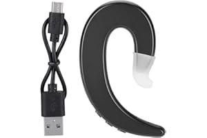 Tiiyee Cuffie Conduzione Ossea, Auricolari Bluetooth Senza Fili Impermeabilità Wireless Cuffiette Protezione Udito Earbuds USB Ricarica Headphones Microfono per Smartphone PC Palestra Jogging Ciclismo