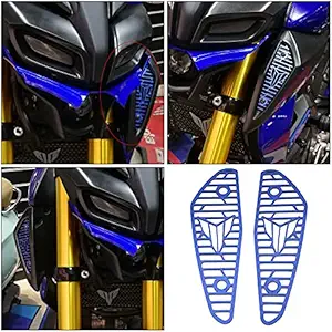 MAXBELL 2pcs Motorcycle Air Intake Cover Guard For Yamaha MT-15 18-20 Blue