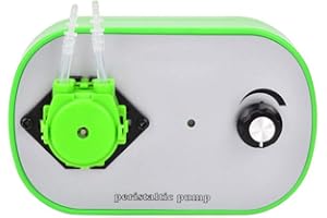 Pompa peristaltica acqua miniatura EVTSCAN, con flusso regolabile, tubo di prolunga da 3,28 piedi, autoadescante, per uso domestico, medico, di laboratorio, per acquari, acquari, laghetti 100-240V