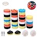 Produktbild 35 Stück 3 Zoll Auto Polier-Pads-Kit Pufferpolster Weich Schwamm Wolle Motorhaube Polierpads mit Haken und Schleife zum Schleifen Poliermaschine Wachsen und Polieren Versiegelungsglasur