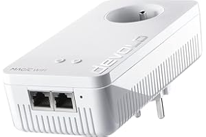 Devolo Magic 1 WiFi 2-1-1 Adattatore CPL ultra-puissant fino a 1200 Mbits/S, con presa di corrente integrata, Bianco
