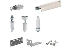 SLID'UP BY MANTION Système coulissant pliant SLID'UP 200 pour porte de placard 4 panneaux - rail 1213 mm - 14 kg