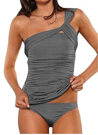 ASSKDAN® Damen Neckholder Tankini Hot Frauen Schulter ...