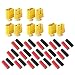 Produktbild VUNIVERSUM 5 Paar (10 Stück) Hochstrom Premium Original XT60 Nylon Goldstecker Stecker Buchse für ESC Lipo Akku Hochstrom inkl. Qualität Schrumpfschlauch Rot/Schwarz von Mr.Stecker Modellbau®