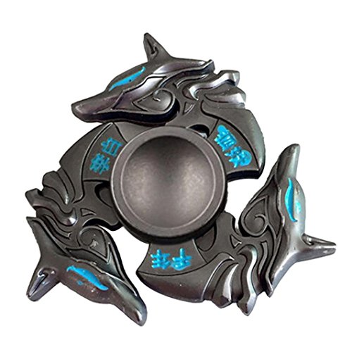 Saingace NEUE Legierung Hand Spinner Tri Fidget Fokus Spielzeug EDC Finger Spin Gyro