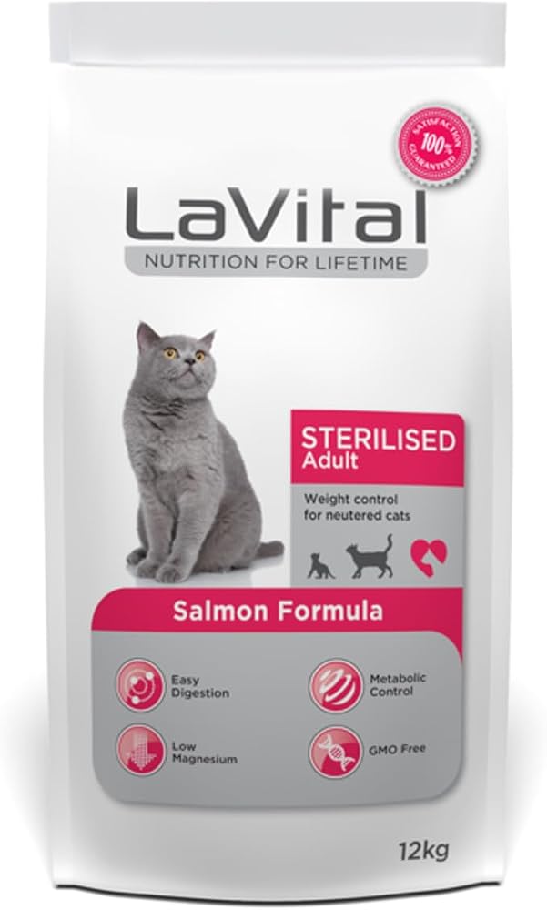 LaVital Somonlu Kısırlaştırılmış Kedi Maması 12 kg