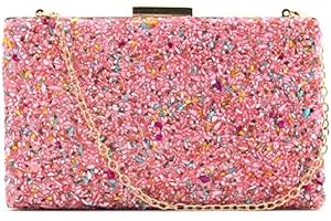 MODELISA - Bolso Clutch Mano Piedra Noche Boda Cartera Mujer