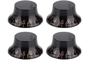 Dilwe Guitar Control Knobs, 4 Pcs Speed Tone Volume Control Knobs for EPI LP Electric Guitar Accessory