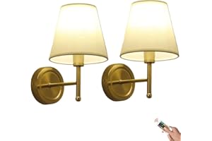 ANUOMY Modern Minimalist Rechargeable Wall Light Battery Operated Wall Sconces Set of 2, Cordless Non Hardwired Wall Mounted Lamp Battery Powered Wall Sconce Lights for Bedroom Living Room Hallway Porch TV(G