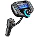 Price comparison product image Comsoon Bluetooth FM Transmitter, Wireless In-car Radio Adapter Car Kit with Quick Charge 3.0 + 5V/2.4A Smart IC Dual USB Car Charger, 1.80 Inch LCD Display, TF Card Slot, AUX Input/Output