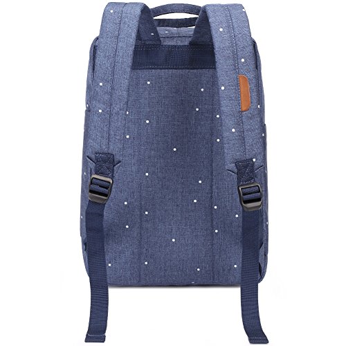 KAUKKO Canvas Laptop Rucksack Daypack Handtasche für Schul Reisen - 4