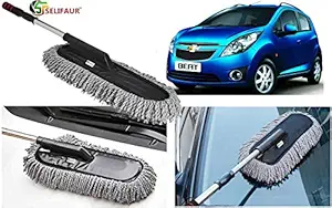 Selifaur Microfiber Flexible Duster Car Wash | Car Cleaning Accessories | Microfiber | Brushes | Dry/Wet Home, Kitchen, Office Cleaning Brush with Expandable Handle for - Chevrolet Beat Type-1