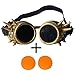 Produktbild AFUT Schutzbrille Steampunk Schweißen Gotik Fotos Gelbes Rahmen Orange Linse