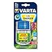 Price comparison product image VARTA 57170 UK Plug LCD Battery Charger Includes 4 AA Rechargeable Batteries/12 V Adapter/USB Cable
