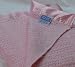 DK 100 Percent Cotton Cellular Pram Blanket (Pink)