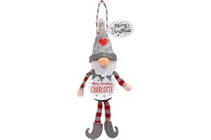 ‎HISTORY & HERALDRY Personalisierte Schneekugel Baumschmuck (Charlotte)