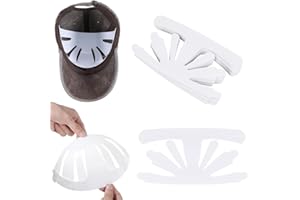DIFLAX 25 Piezas Insertos de Fieltro Blanco para Gorras de Béisbol, Insertos de Gorras de Béisbol, Soporte Interior para Gorra de Béisbol, Formador de Insertos para Gorras de Béisbol, para Casa y Tienda