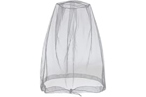 Cinvo Head Net Mesh Bug Net Face Netting Updated Bigger Size for Mücken Bugs No See Ums Insekten Gnats Mücken from Outdoor, Geräumiges Netz Raum funktioniert über die meisten Hüte, kommt mit