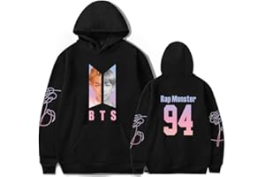 Xersex Unisex Music Group Hoodies BTS Music Group Jumper Turtleneck Sweatshirt for Army Suga Jin Jimin Jung Kook J-Hope Rap-Monster V