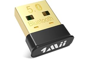 1mii/ MIILINK Nano Bluetooth 5.0 USB Dongle, adaptateur Bluetooth pour PC, ordinateur portable, bureau, casque, haut-parleur, clavier, écouteurs, souris, prend en charge Windows 10/11/8/7, plug & play