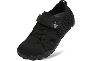 L-RUN Kids Wide Barefoot Shoes Girls Boys Kids Non-Slip Sneakers Lightweight Hiking Sneakers for Little Big Kid Toddler