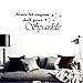Produktbild Wandaufkleber Schlafzimmer Vinyl Wall Decal Quote Home Decor Quote Never Let Anyone Dull Your Sparkle