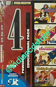 First Step In English / Aao Sikhe Hindi / Lets Explore Our Environment / Play And Learn Multipication Tables (Kids English Dvd)