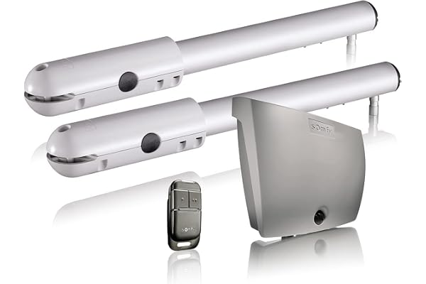 Somfy 2400780 - Kit de motorisation pour Portail battant SGS 201 RTS - Livré avec 1 télécommande Keypop - Compatible app Tahoma