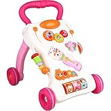 Peradix Bébé Appendre a Walker Multifonction Musique Jouet d'éveil Sit-to-Stand 