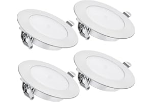 acegoo 4 x 12 V LED oprawy typu downlight, do kampera, łodzi, wpuszczane, oświetlenie sufitowe, z włącznikiem i wyłącznikiem, niebieskie światło, do samochodów ciężarowych, przyczep, kuchni,