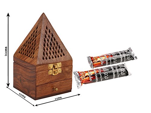 SHAMA Wooden Bukhur Burner Set of One wooden burner with 2 packets of Charcoal - ( Brand Outlet ) RS.650 (50.00% Off) - Amazon