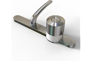 Ultion Nuki Smart Lock 2025 - for PVC & Composite Doors | 3-Star Plus Security | Alexa/Google/Apple Compatible | Auto Lock/Unlock & Flexible Access (Chrome, Doors Under 55mm Thick)