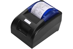 Festnight Stampante termica per ricevute portatile da 58 mm con biglietto da visita ad alta velocità BT e USB Stampa trasparente compatibile con comandi ESC/POS Set per supermercato Negozio