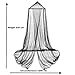 Mosquito Nets 4 U® Large Black Mosquito Net Bed Canopy Full Coverage Protection for Holiday & Home. Non Skin Irritation. 156 holes per square inch.  Free Mosquito Nets 4 U Drawstring Bag.