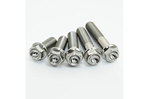 SCAR Vis en Titane M6 - Tête hexagonale à embase 10 12 15 18 20 25 28 30 35 40 45 50 55 60 65 70 75 80mm - 35mm