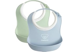 BabyBjörn Liten Haklapp, 2-pack, Blekgrön/Blekblå