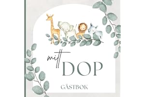 Mitt dop: Gästbok och minnesalbum | för 40 gäster | Fotoalbum | Utrymme för meddelanden, råd, önskemål | Swedish | Svenska