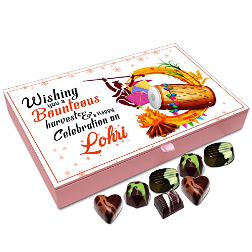 Chocholik Lohri Gift Box - Wishing You A Bounteous Harvest On Lohri Chocolate Box - 12Pc