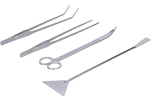 Aquarium Aquascape Tools Kit, Aluminiumlegering, Förhindra Skador, 4 St, för Rengöring Av Akvarium
