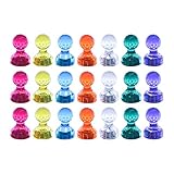 21 pièces tableau blanc aimants de réfrigérateur, punaises magnétiques fortes pour le tableau d'affichage de tableau effaçable à sec de couleur assortie de réfrigérateur (21)