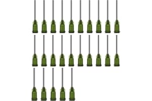 LTKJ Jeringa de plástico Luer Lock, punta roma de 14G, herramientas de jeringa de medición para medir, brillo de labios, relleno de líquidos, dispensación, manualidades, aplicador de pegamento