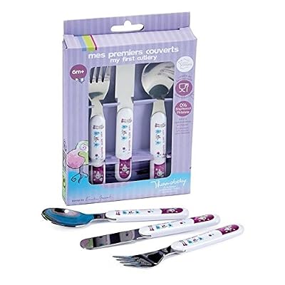 THERMOBABY Coffret Fourchette/Couteau/Cuillère Inox Monstre