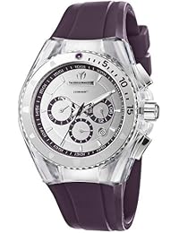 Technomarine 110067 - Reloj cronógrafo de cuarzo unisex con correa de silicona, color morado