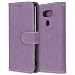 Produktbild LG G5 / H868 Hülle, Chreey Matt Leder Tasche Retro Handyhülle Magnet Flip Case mit Kartenfach Geldbörse Schutzhülle Etui [Lila]