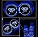 Produktbild JIanna LED Auto Logo Cup Halter Pad 7 Farben Ändern USB Lade Matte LED Tasse Matte Auto Atmosphäre Lampe Dekoration Lichter (Audi)