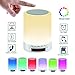 Produktbild Led Nachtlich ,Nachttischlampe Digital Wecker mit Bluetooth Lautsprecher und LED Lampe Farbwechsel Dimmbare Nachtlicht Wake Up Light Touch Tischlampe