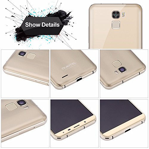 OUKITEL K5000 Smartphone 4G Android 7.0 (MTK6750T Octa Core 1.5 GHz, 5.7â€ 18:9 HD+ Schermo, 4 GB RAM 64 GB ROM, 21MP+16MP Camera, Fingerprint ID, Dual SIM, 5000mAh Batteria, OTA, Carica rapida) Oro