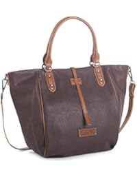 LOIS - Bolso de mujer con doble asa y bandolera en Polipiel Maine