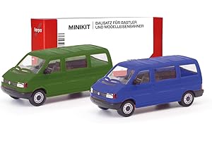 herpa MiniKit 012805-002 Bus T4 Vert olive/bleu outremer 1:87